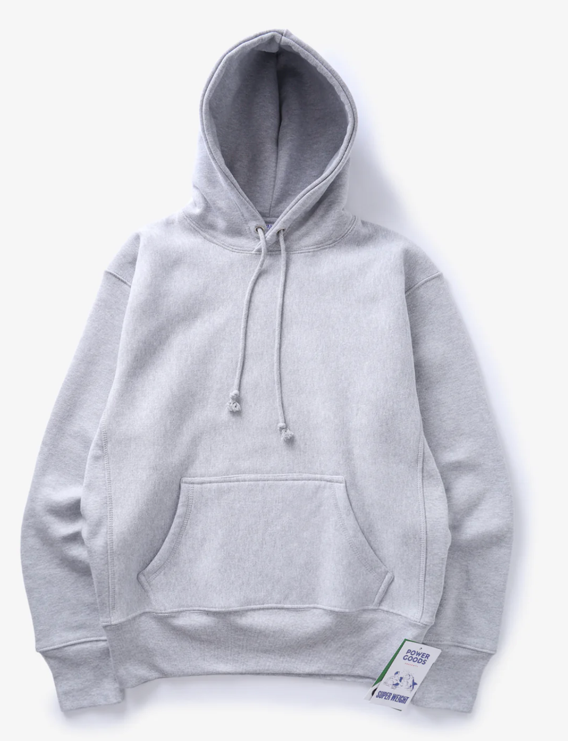 Power Goods Super Weight Hoodie - Heather Grey