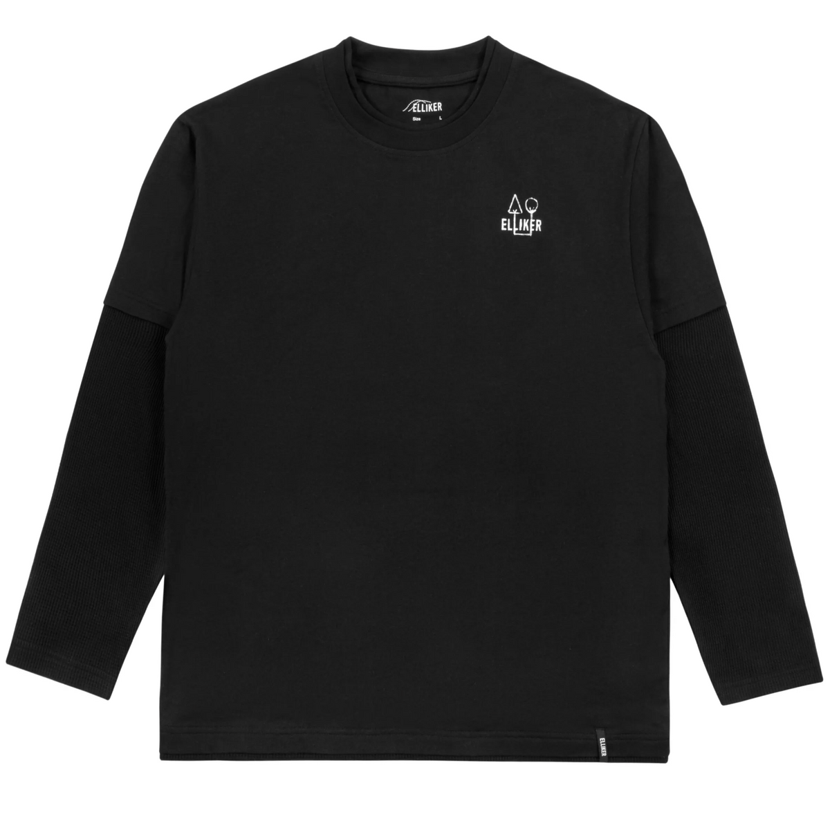 Elliker Lown Campfire Long Sleeve Tee - Black