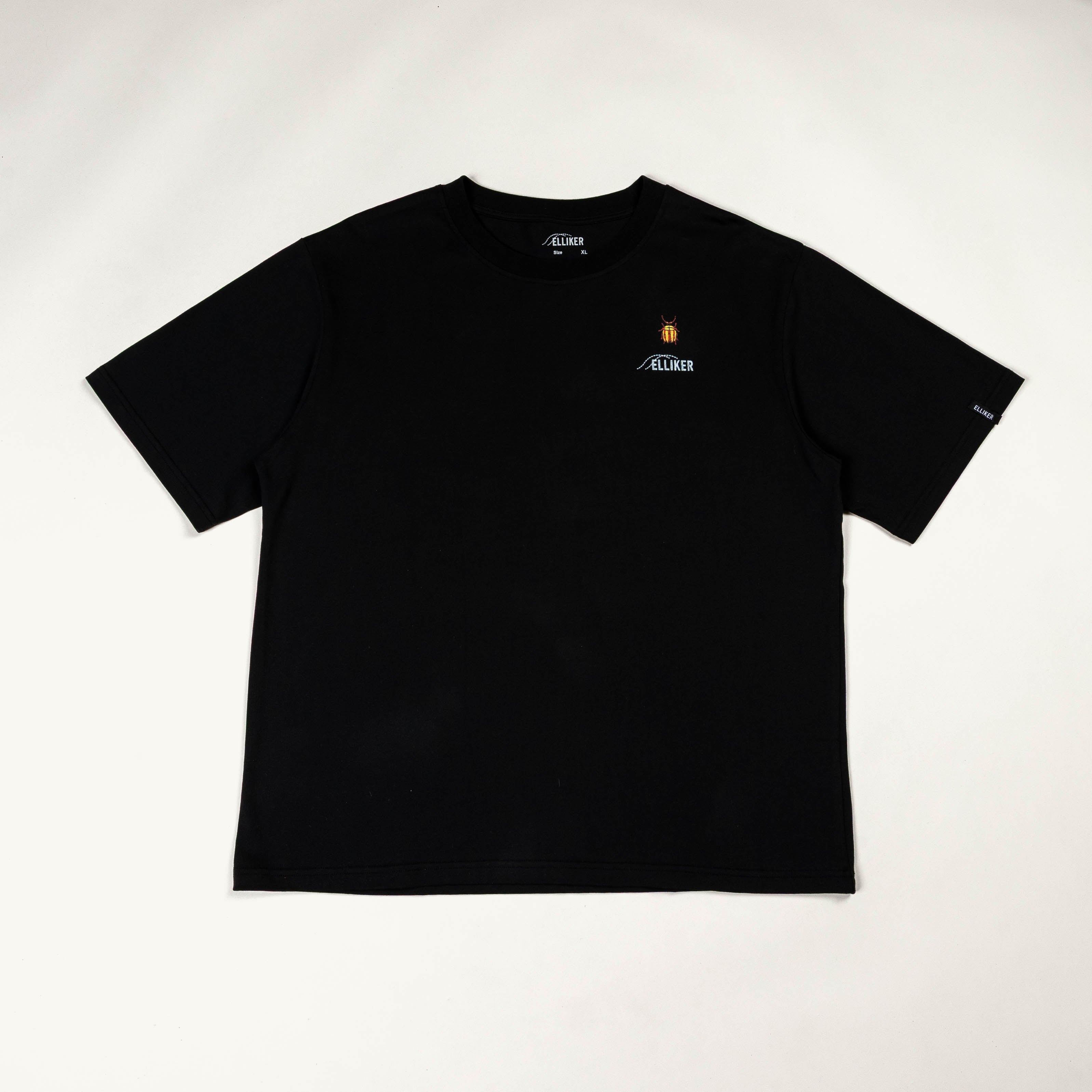 Elliker Rill Bug Print Short Sleeve Tee - Black