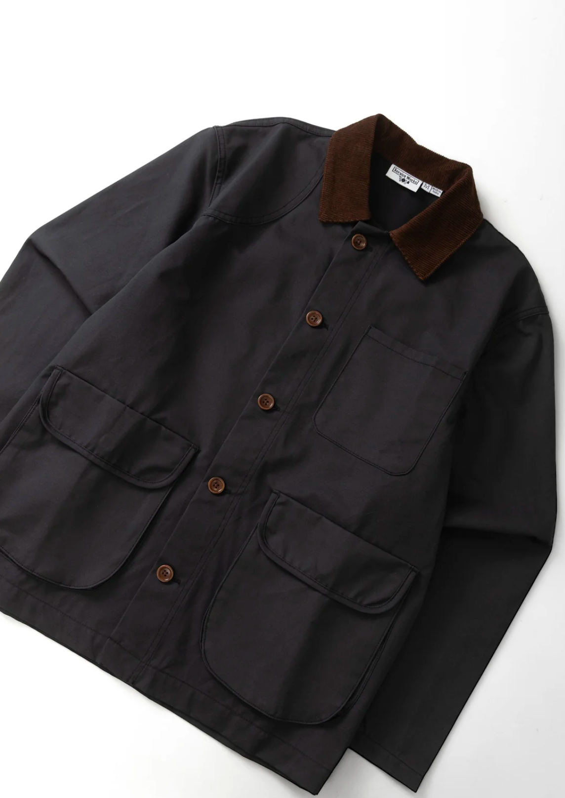 Service Works Waxed Barn Coat - Black