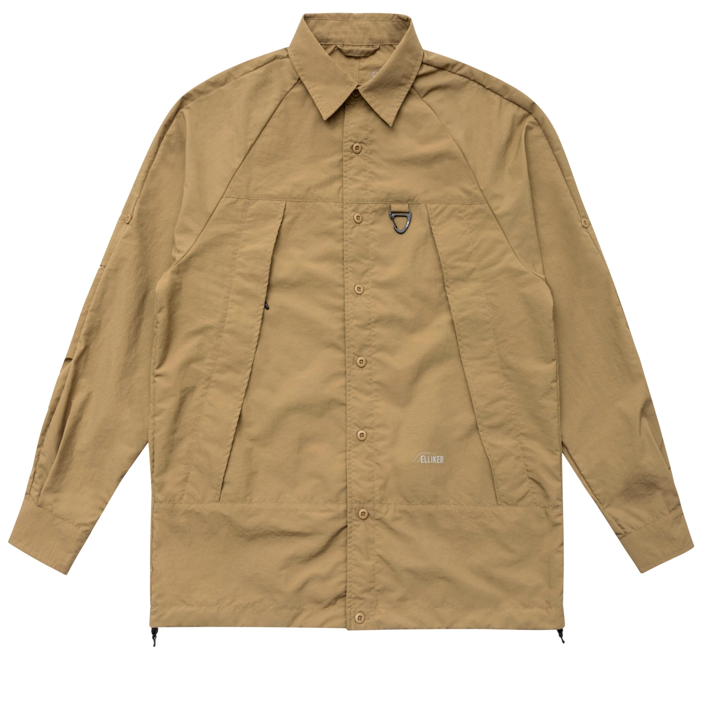 Elliker Craw Long Sleeve Zipper Tech Shirt - Sand