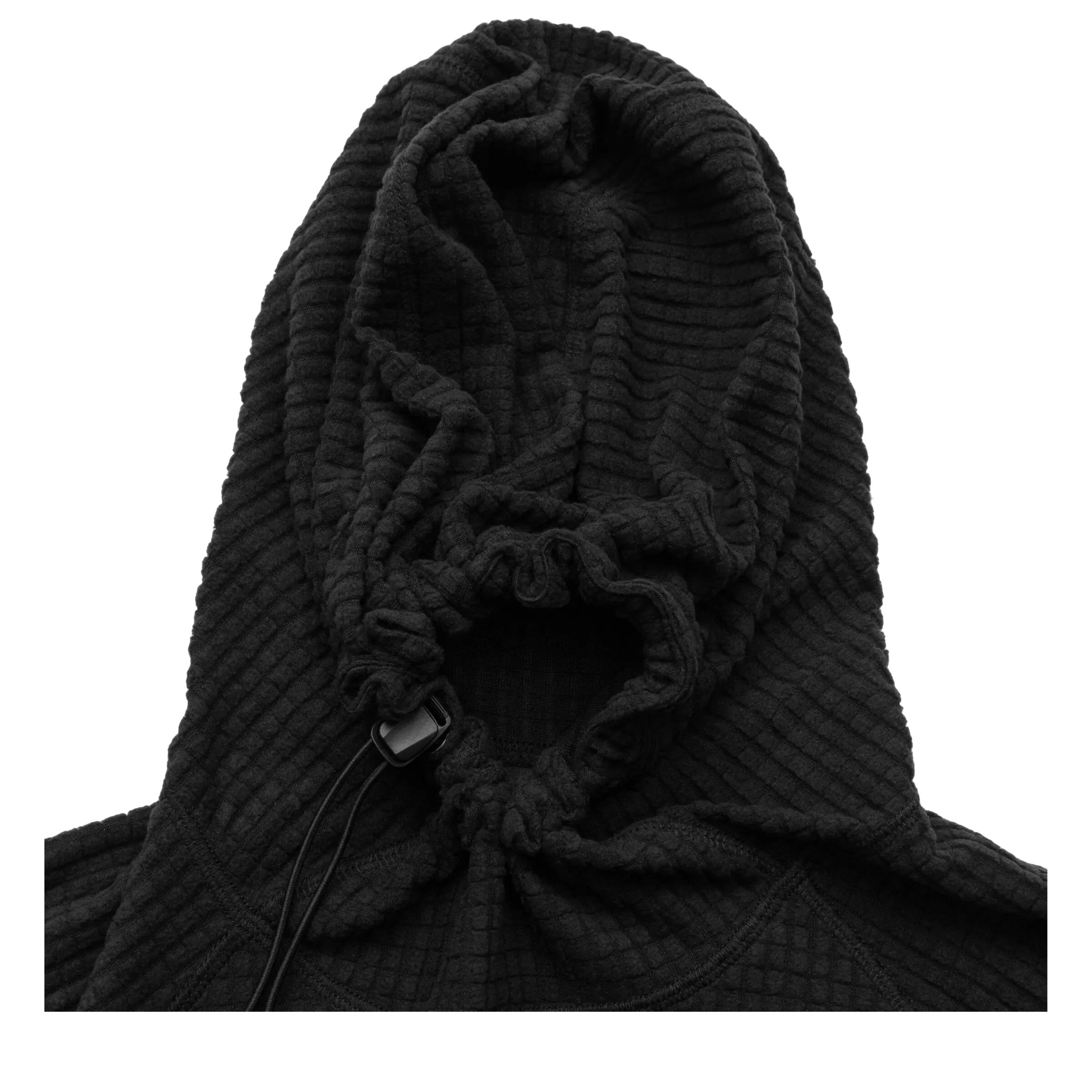 Elliker Hudswell Pullover Grid Fleece Hoodie - Black