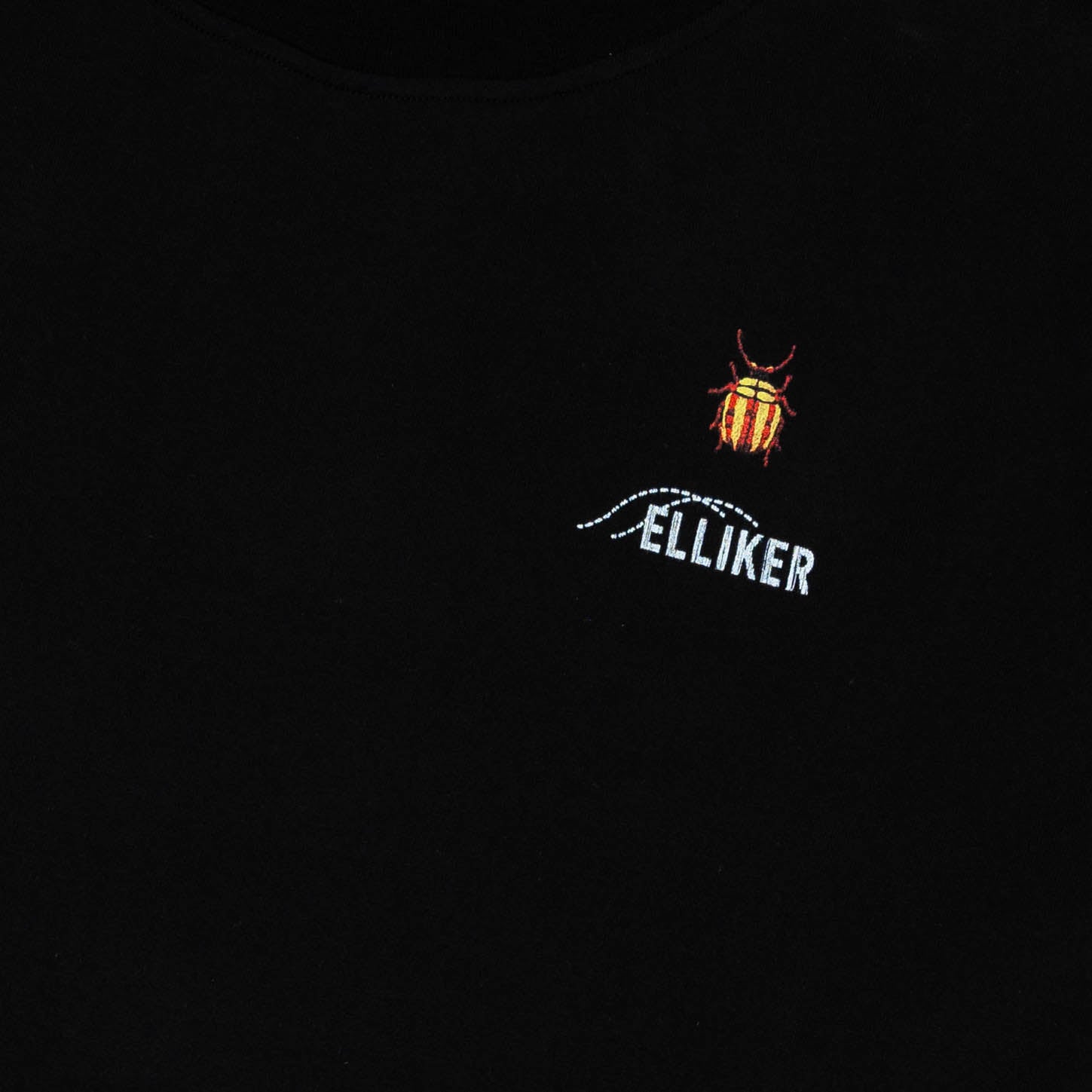 Elliker Rill Bug Print Short Sleeve Tee - Black