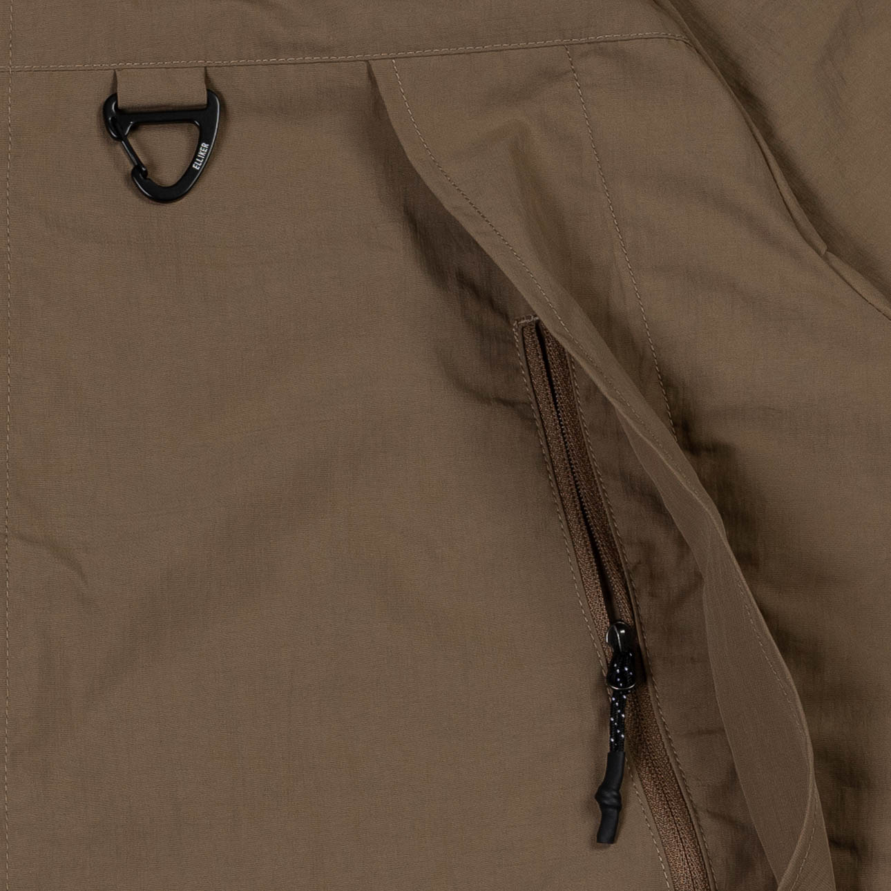 Elliker Craw Long Sleeve Zipper Tech Shirt - Sand