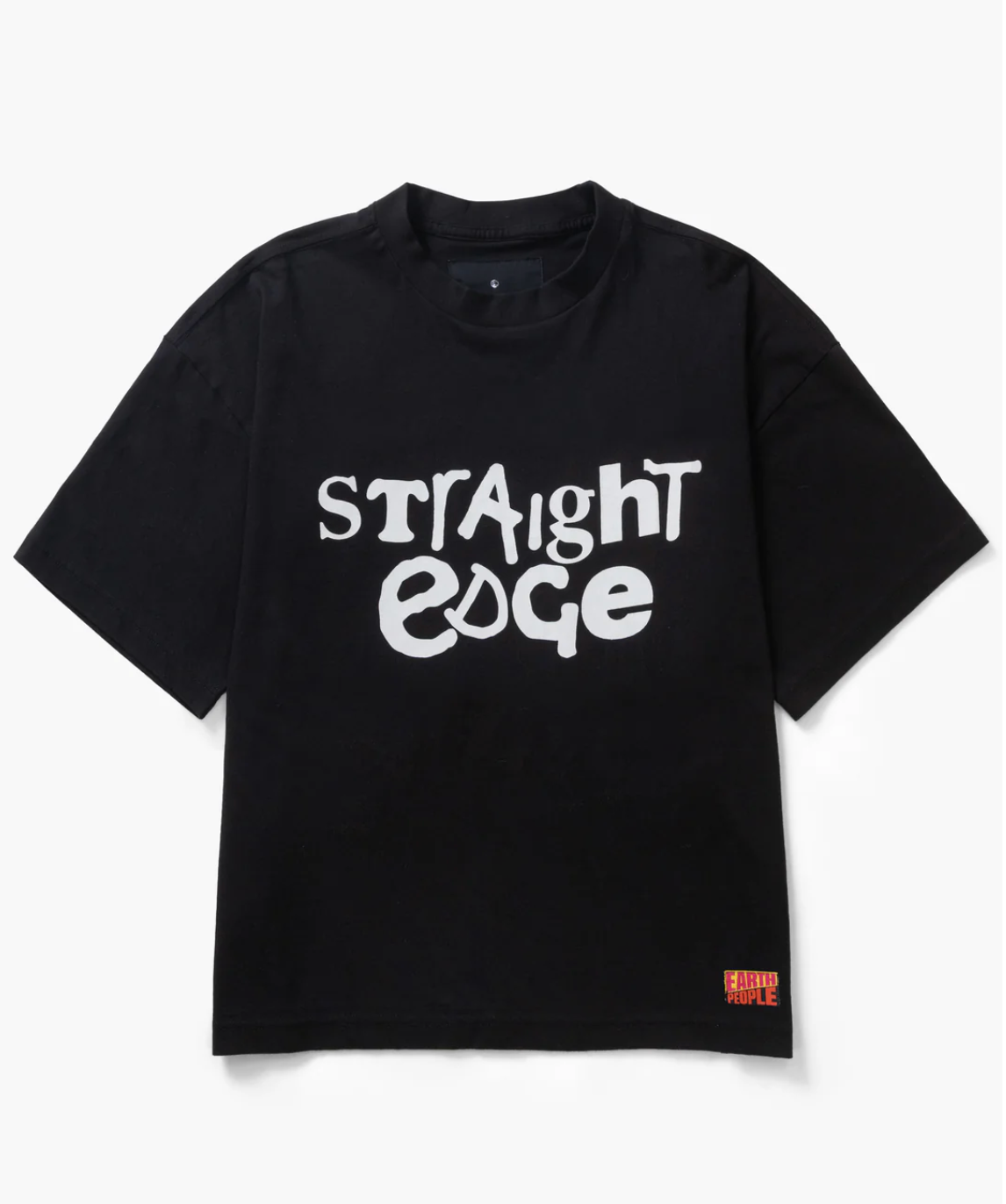 Earth People Straight Edge Crew Tee - Black