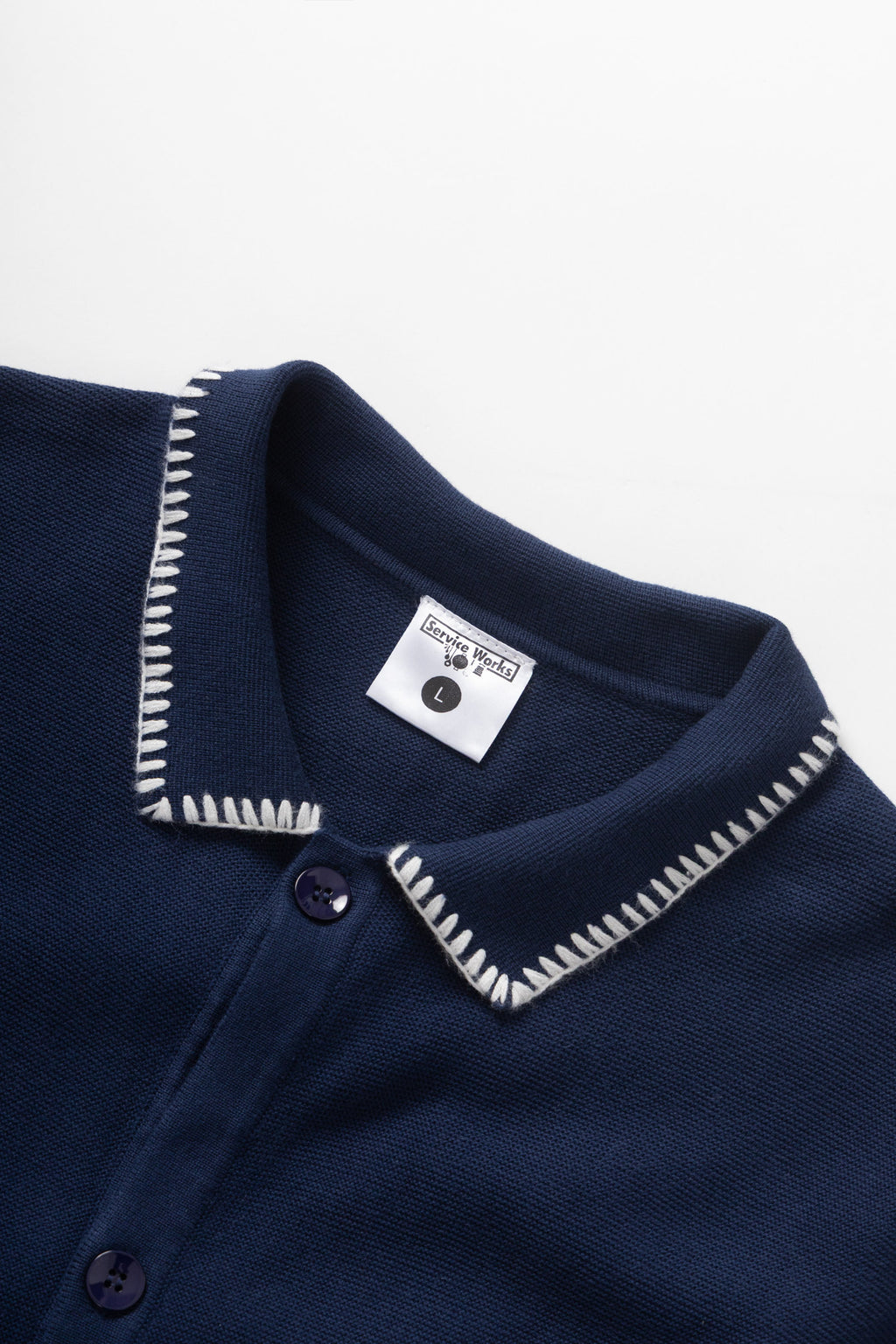 Service Works Blanket Stitch Knit - Navy