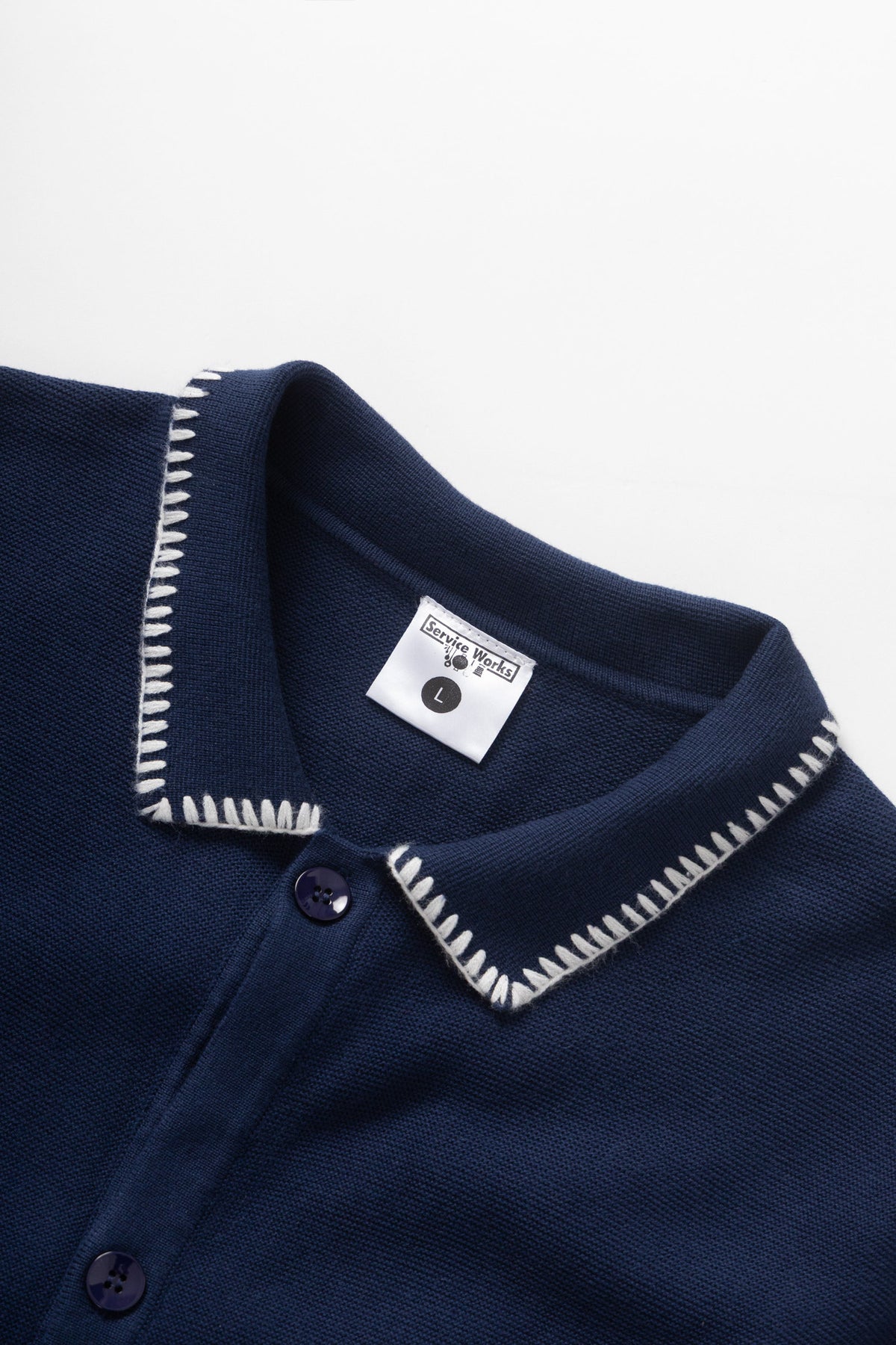 Service Works Blanket Stitch Knit - Navy