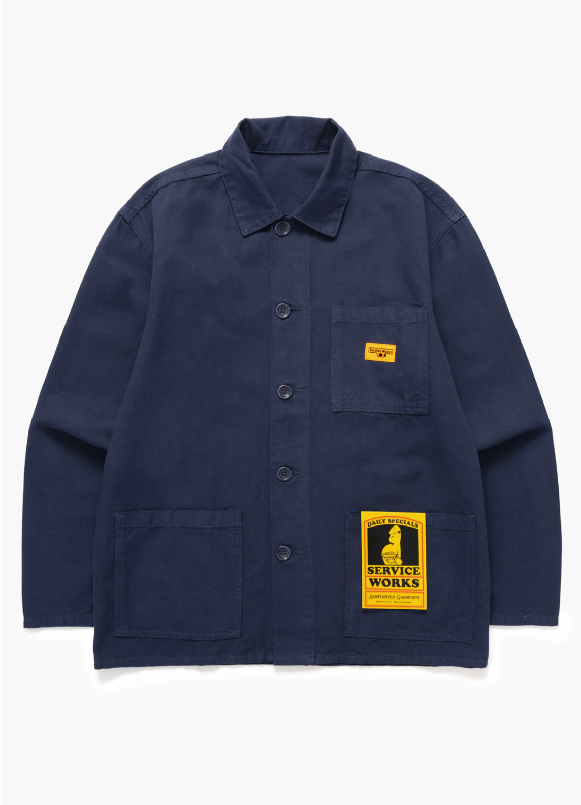 Service Works Canvas Chore Shirt - Dark Navy