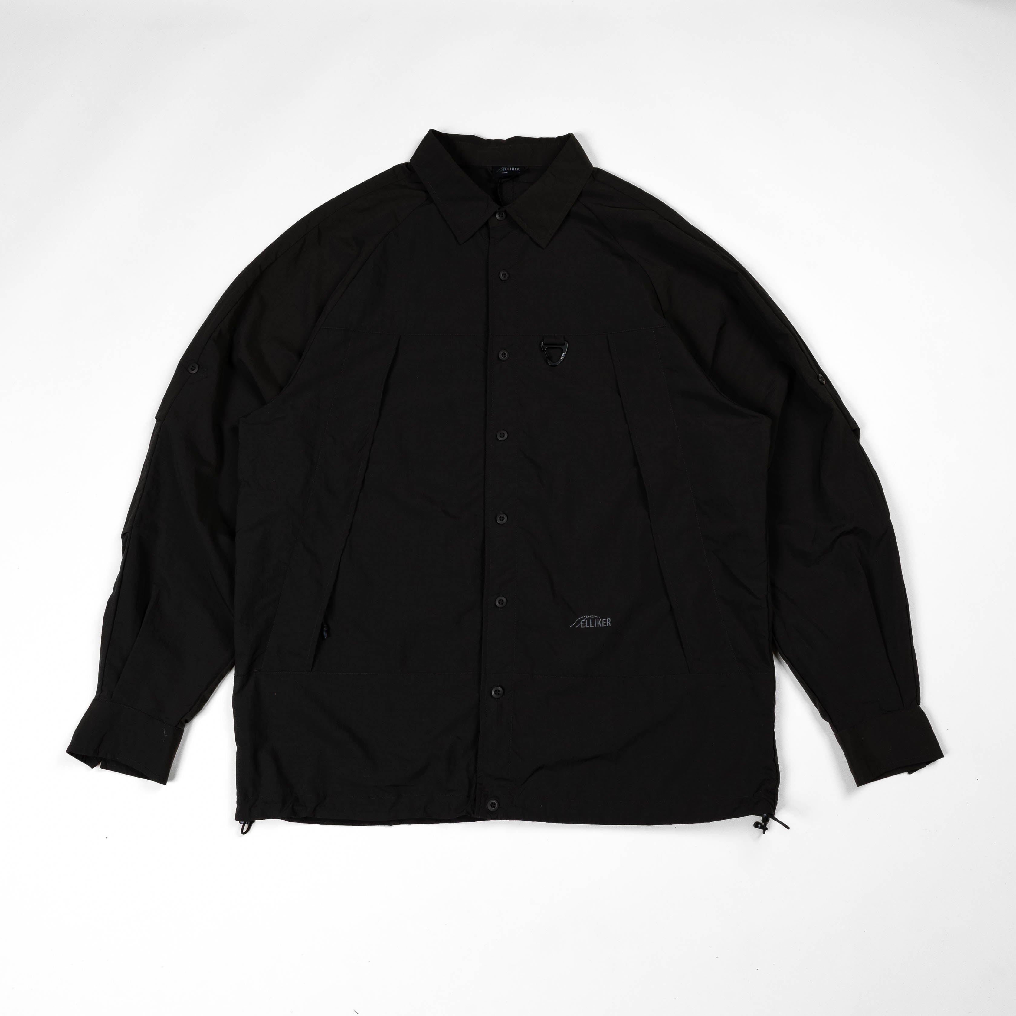 Elliker Craw Long Sleeve Zipper Tech Shirt - Grey