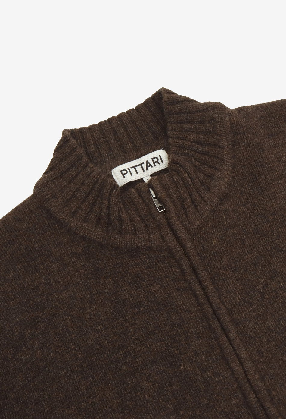 Pittari Fell Lambswool Cardigan- Cocao