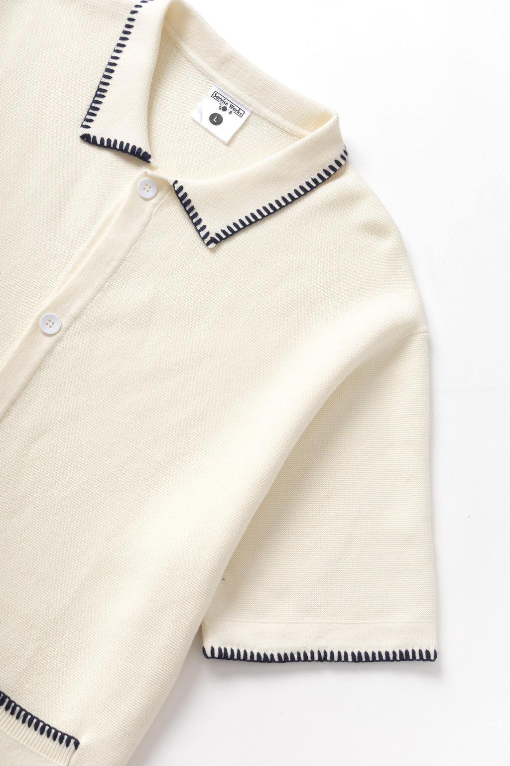 Service Works Blanket Stitch Knit - Off-White