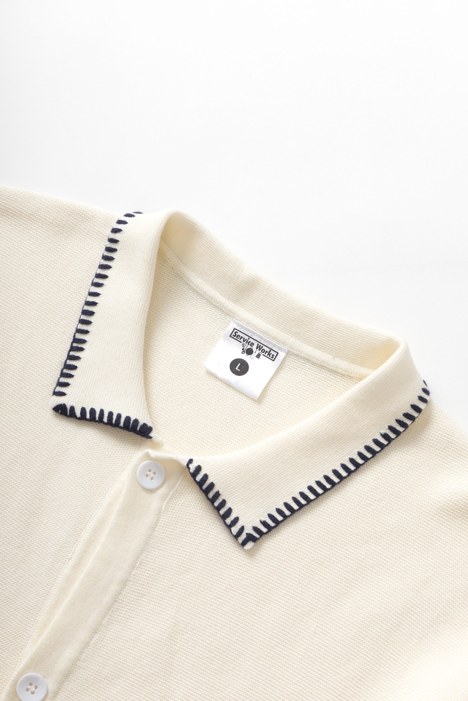Service Works Blanket Stitch Knit - Off-White