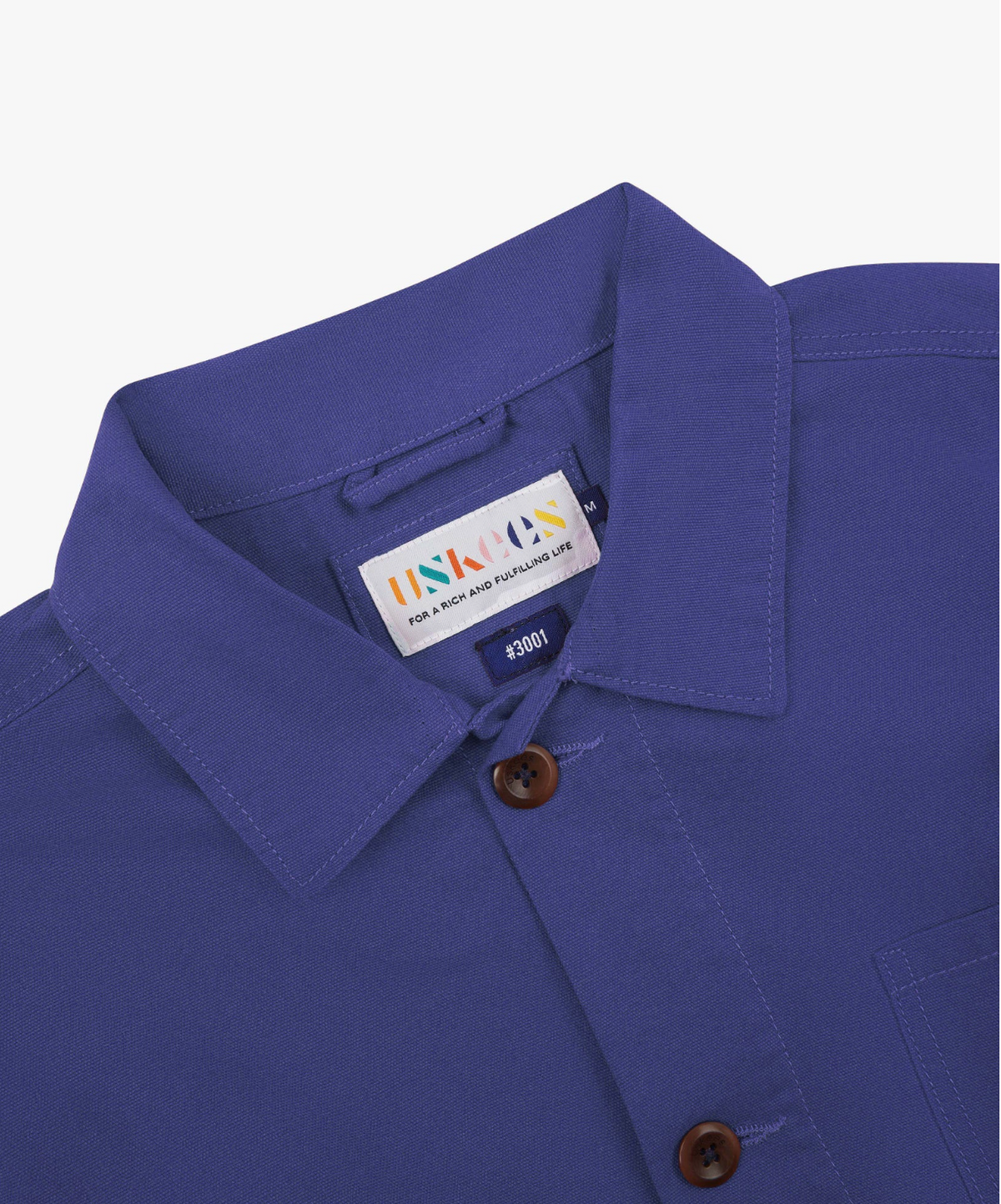 Uskees 3001 Overshirt - Ultra Blue