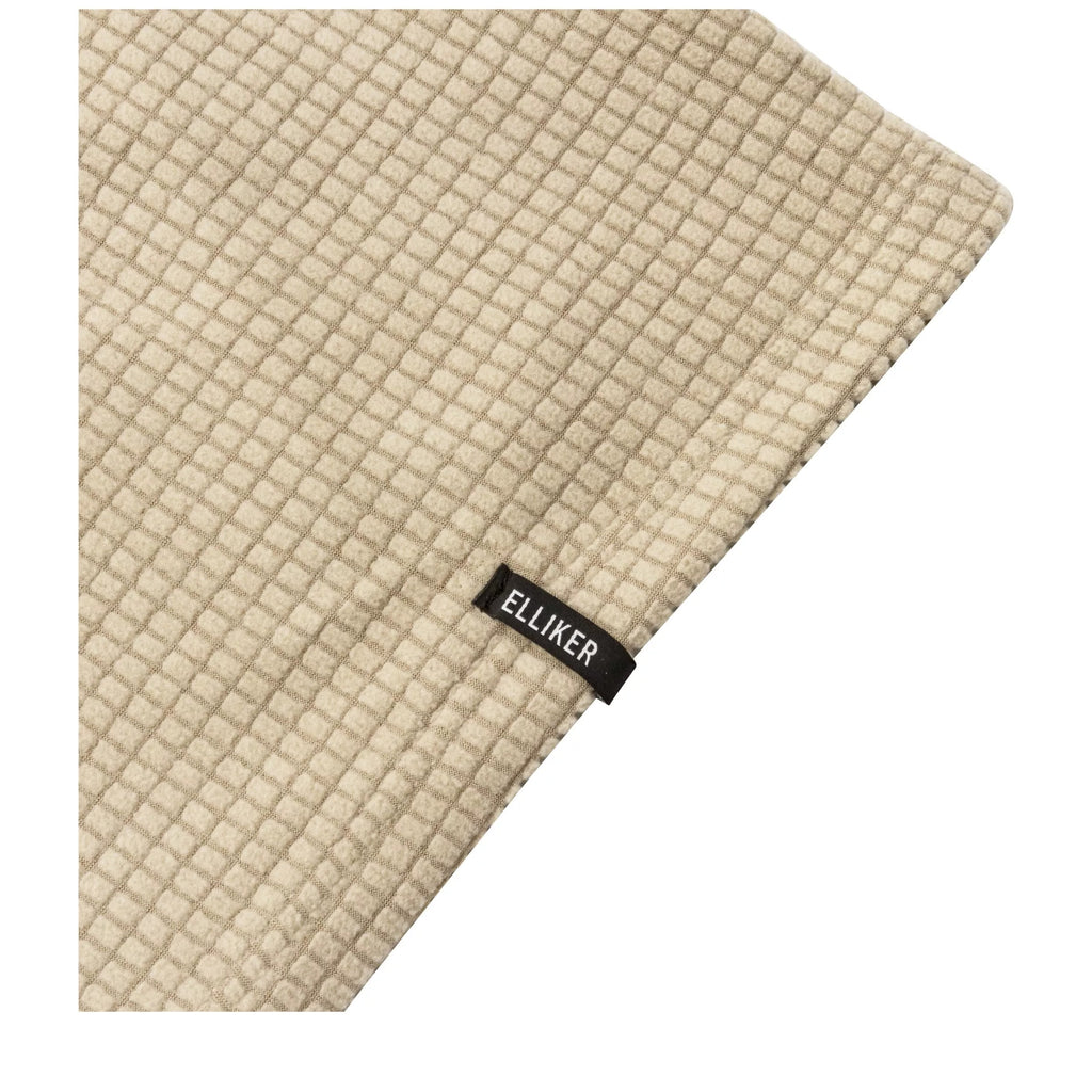 Elliker Hudswell Pullover Grid Fleece Hoodie - Taupe