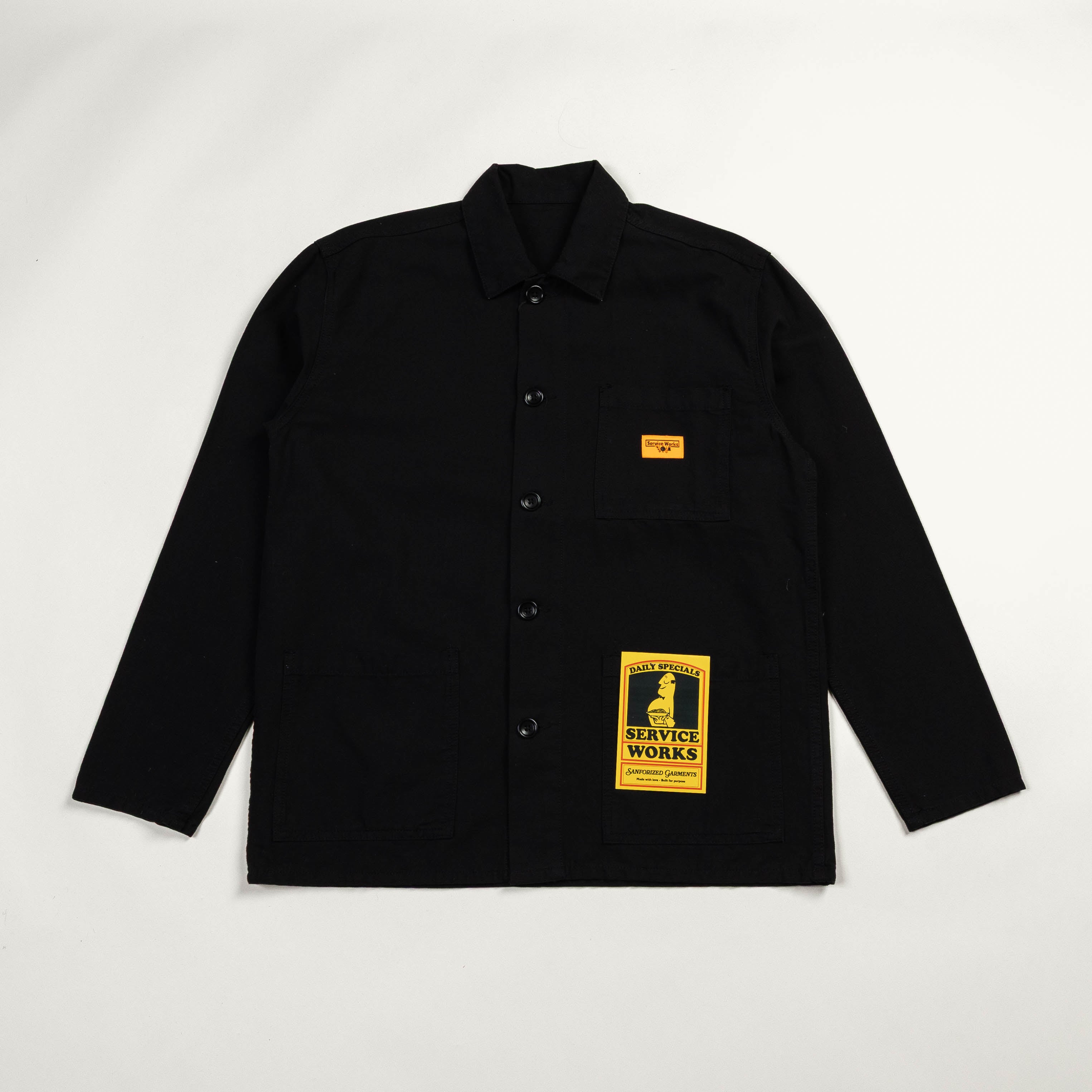 Service Works Canvas Chore Shirt - Black