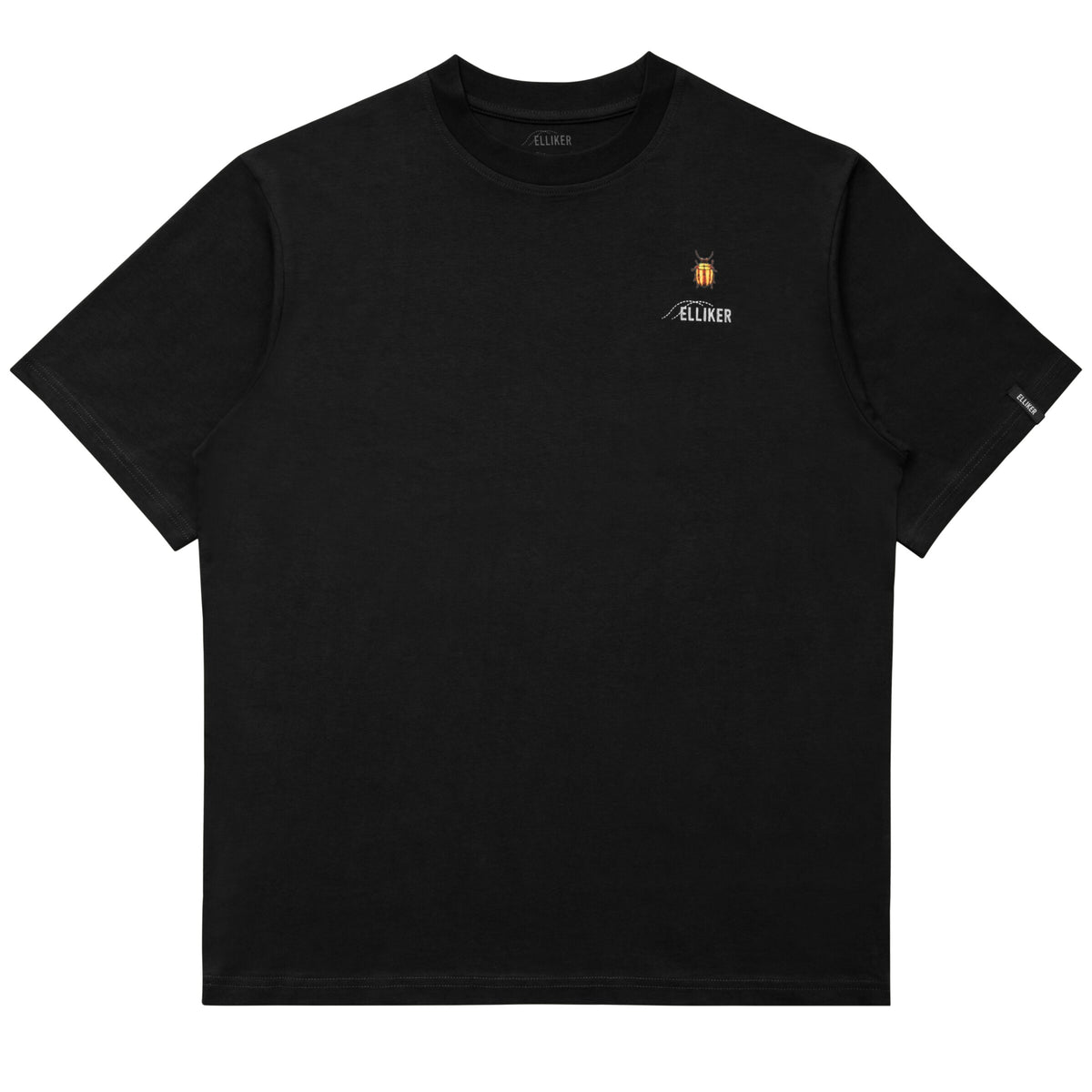 Elliker Rill Bug Print Short Sleeve Tee - Black