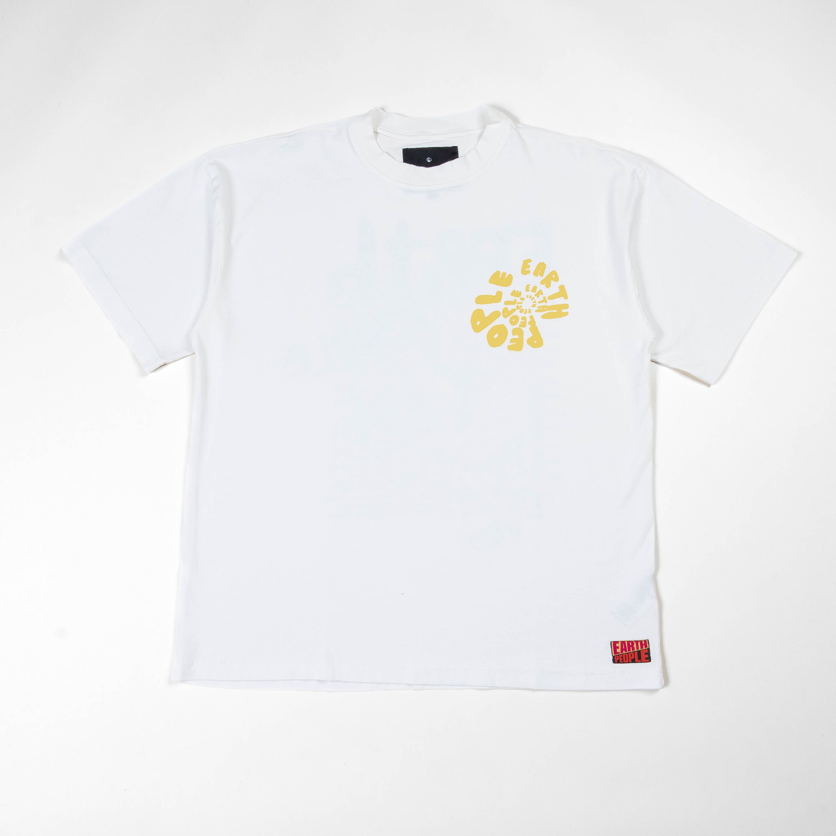 Earth People Monkey Jazz Crew Tee - White