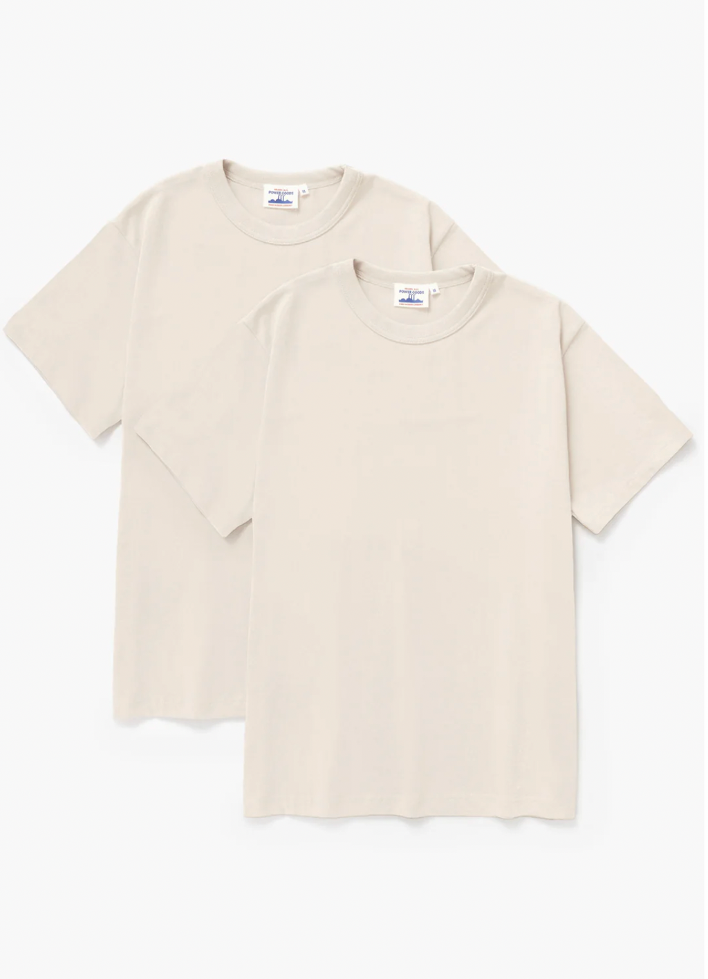 Power Goods Archive Tee (Two Pack) - Putty