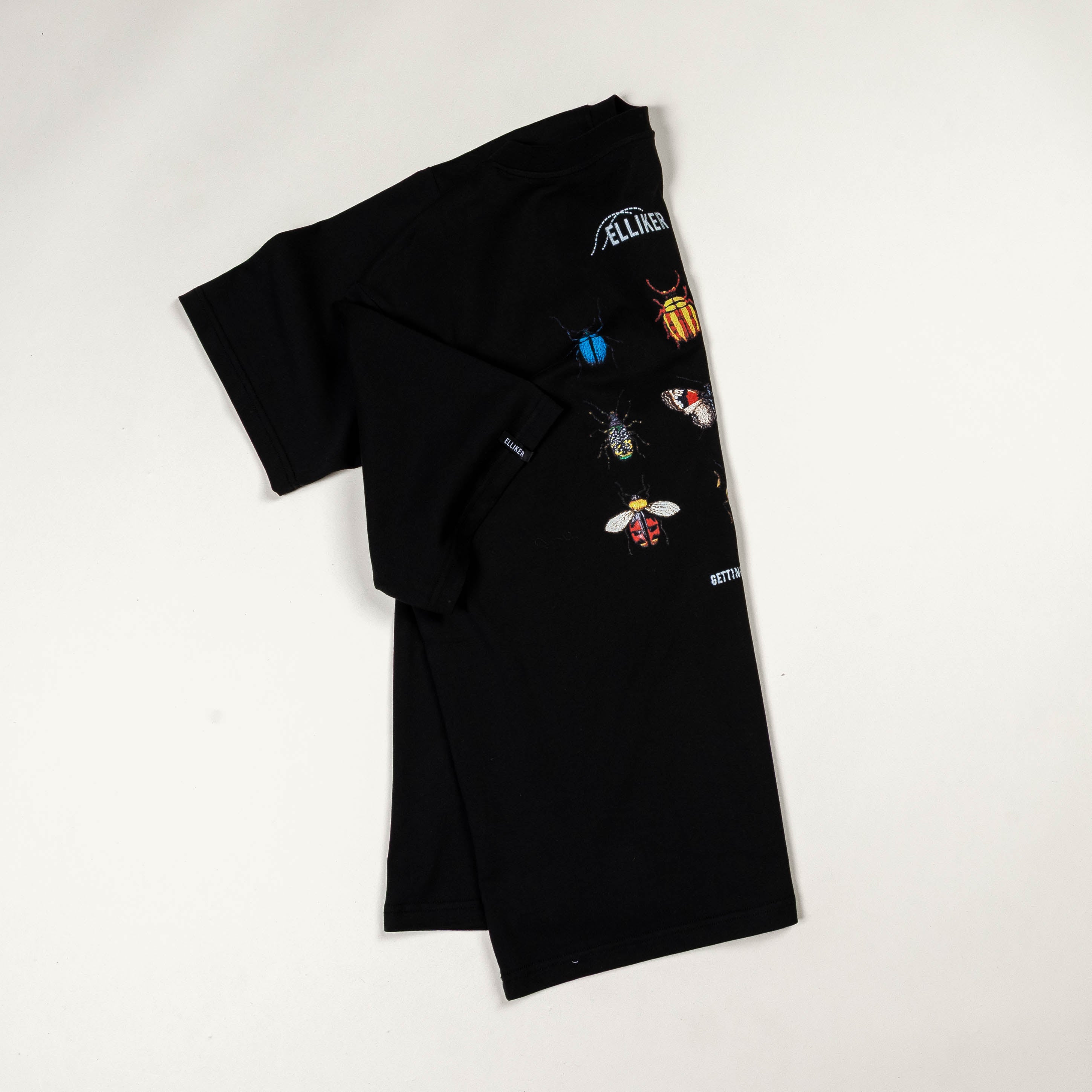 Elliker Rill Bug Print Short Sleeve Tee - Black