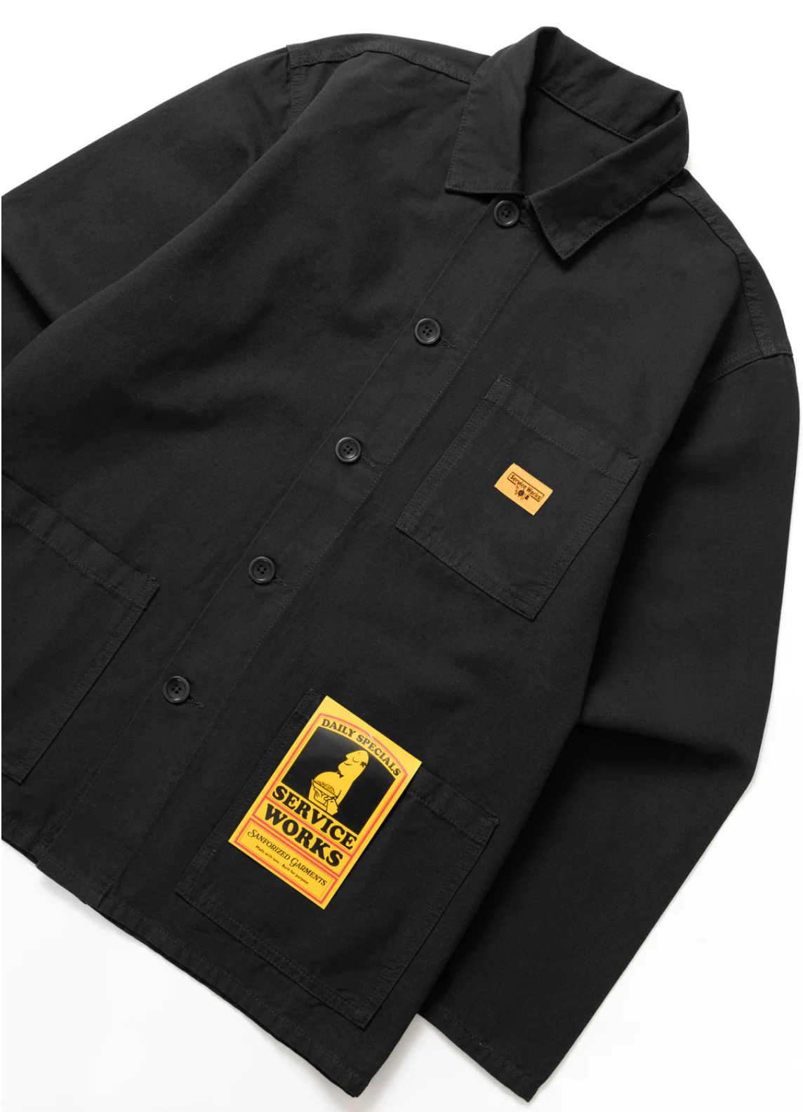 Service Works Canvas Chore Shirt - Black