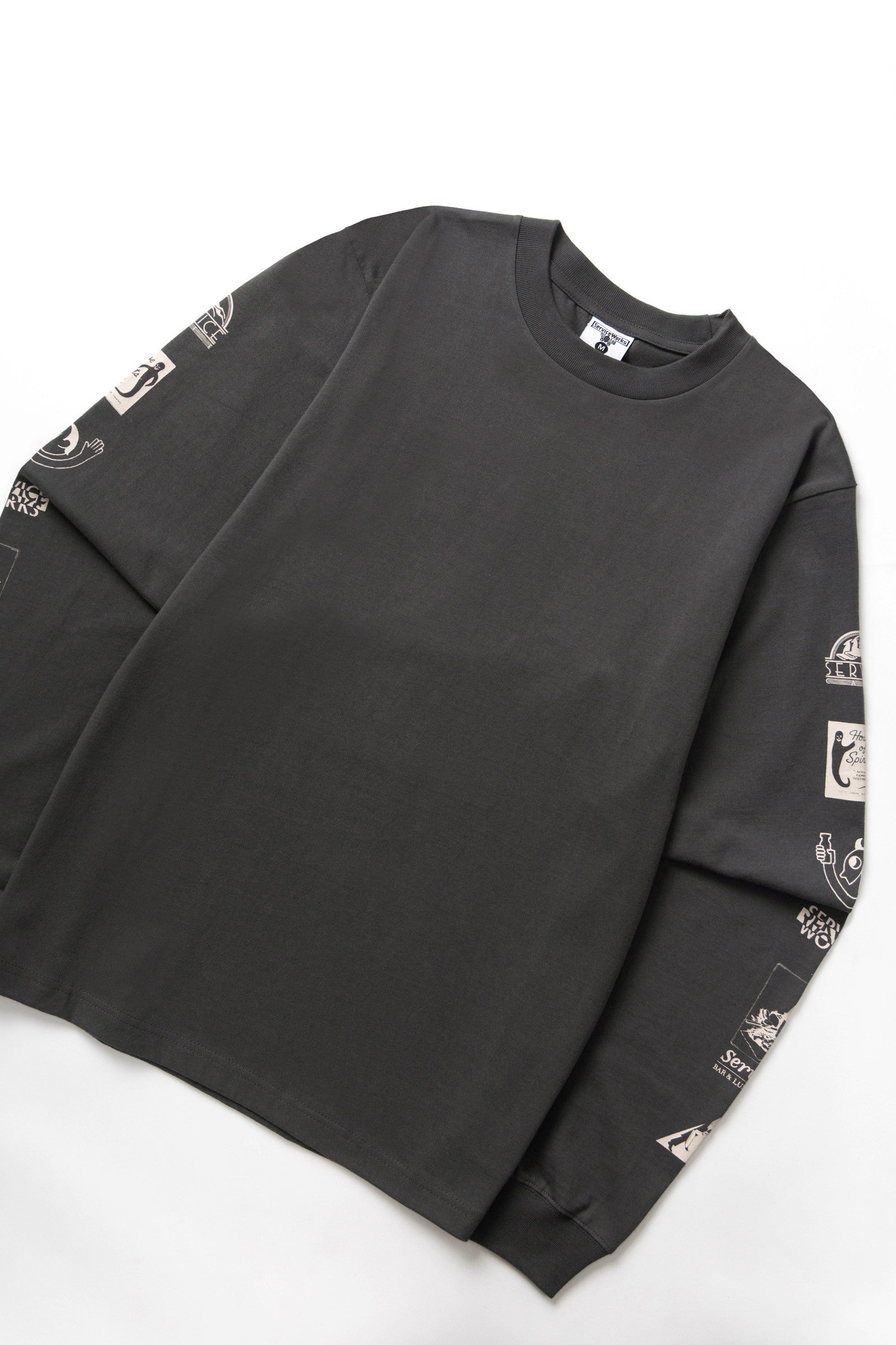 Service Works Bootleg Long Sleeve Tee - Charcoal
