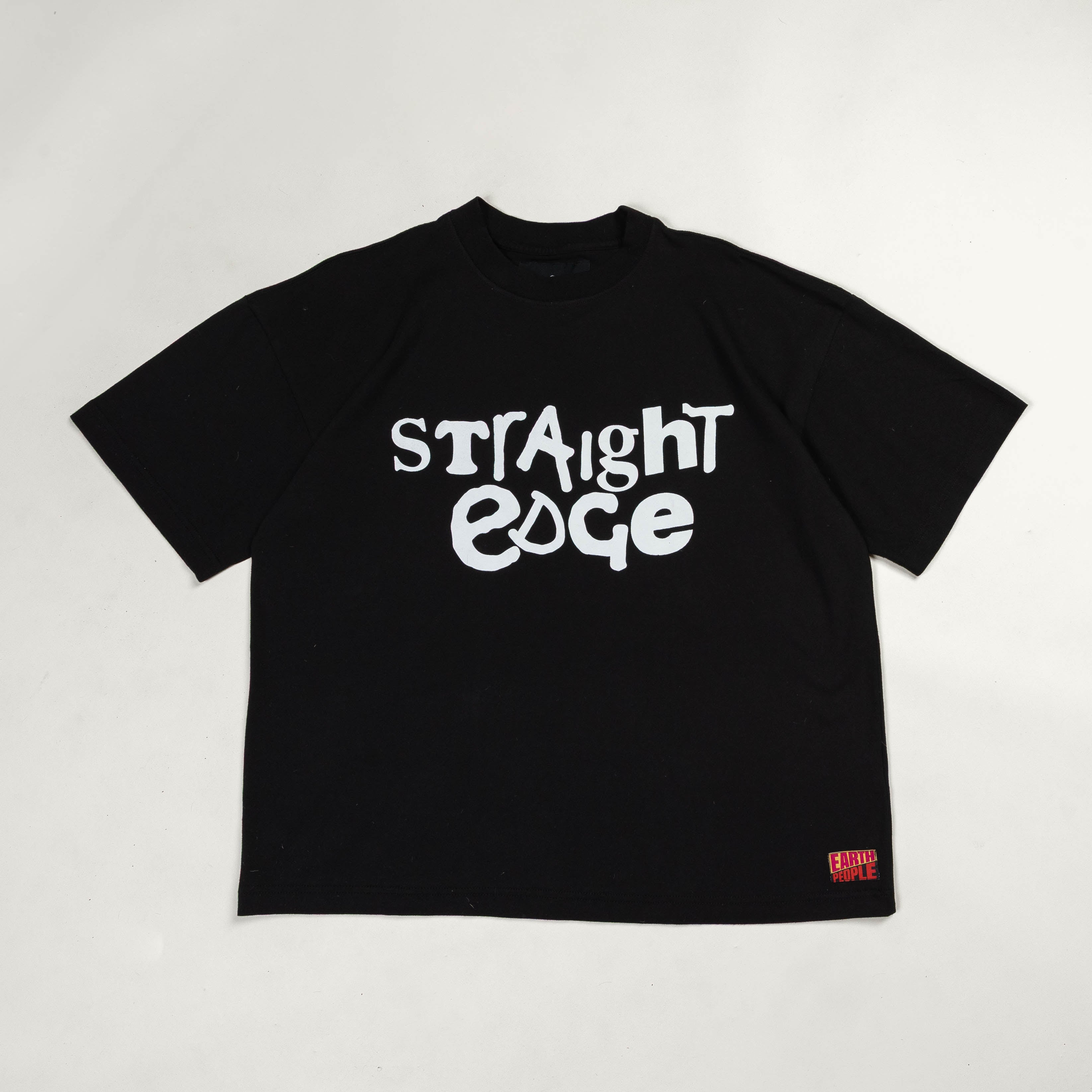 Earth People Straight Edge Crew Tee - Black