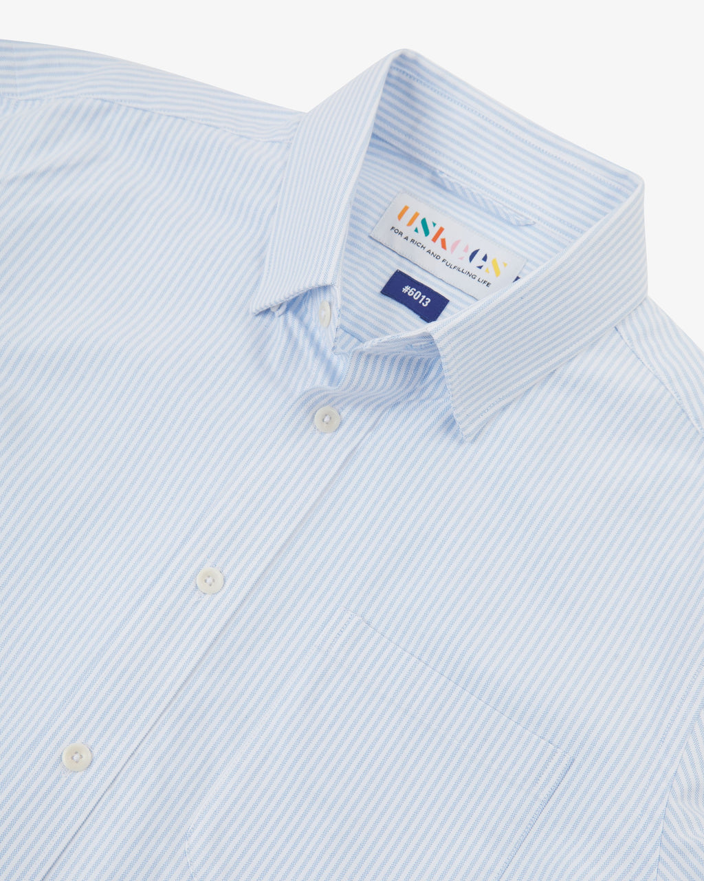 Uskees Advanced Oxford Shirt - Baby Blue Pinstripe
