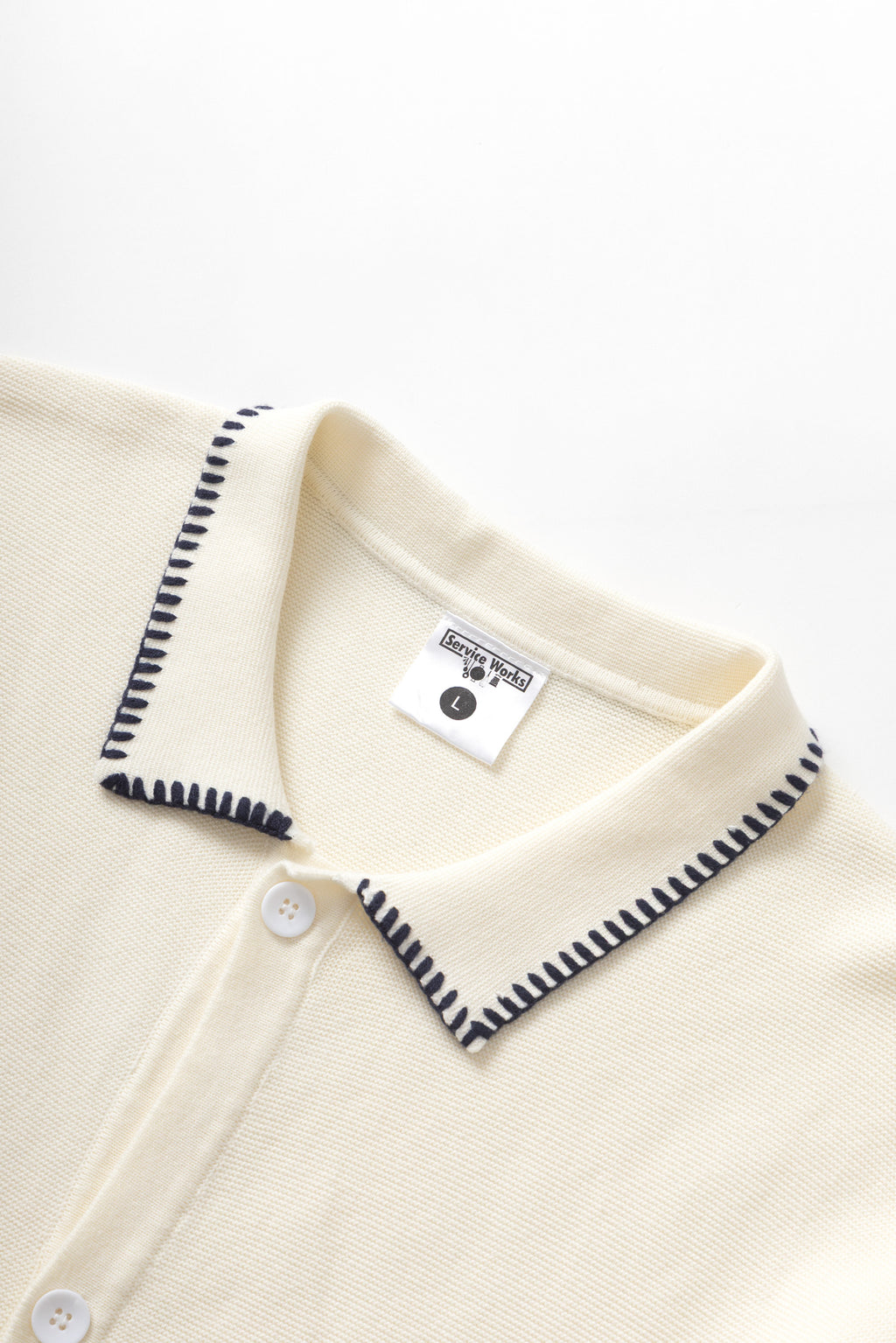 Service Works Blanket Stitch Knit - Off-White