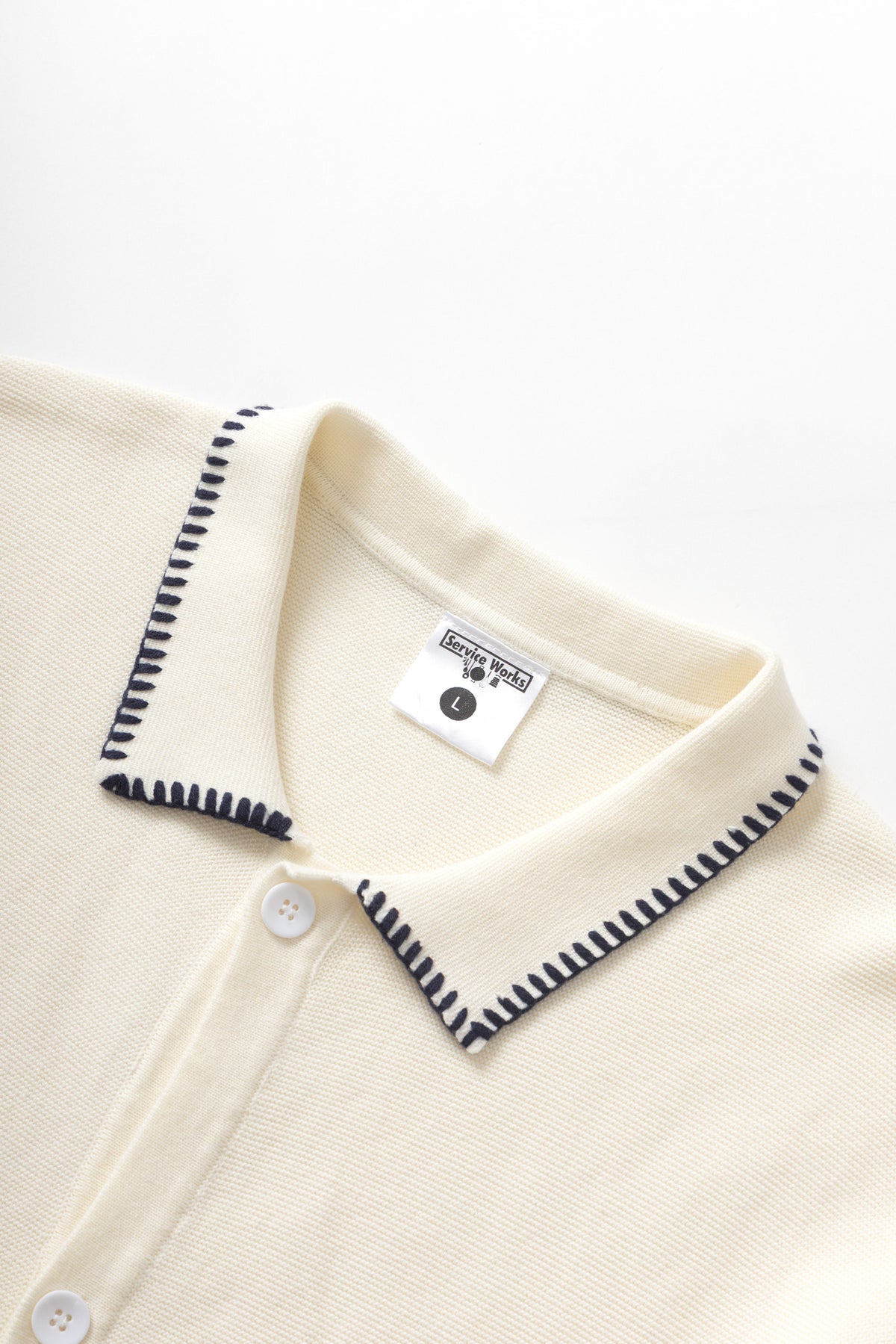 Service Works Blanket Stitch Knit - Off-White