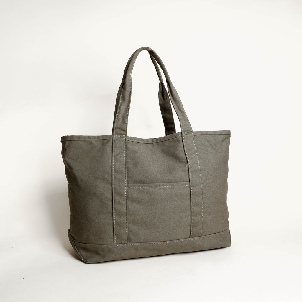 Truss Cotton Canvas Tote - Green