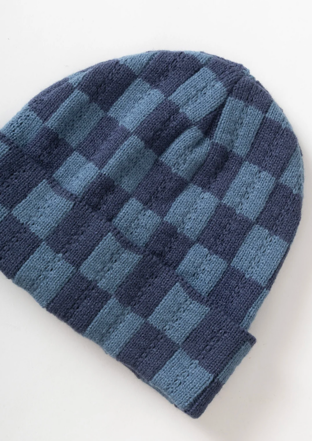 Service Works Chunky Check Beanie - Navy