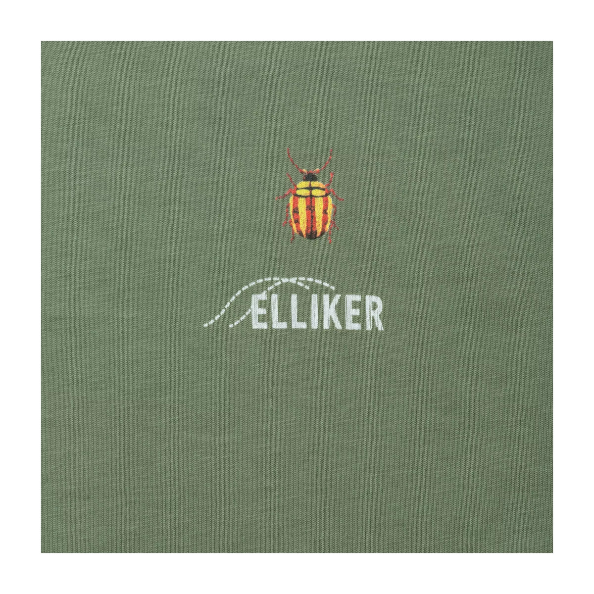 Elliker Rill Bug Print Short Sleeve Tee - Dark Mint