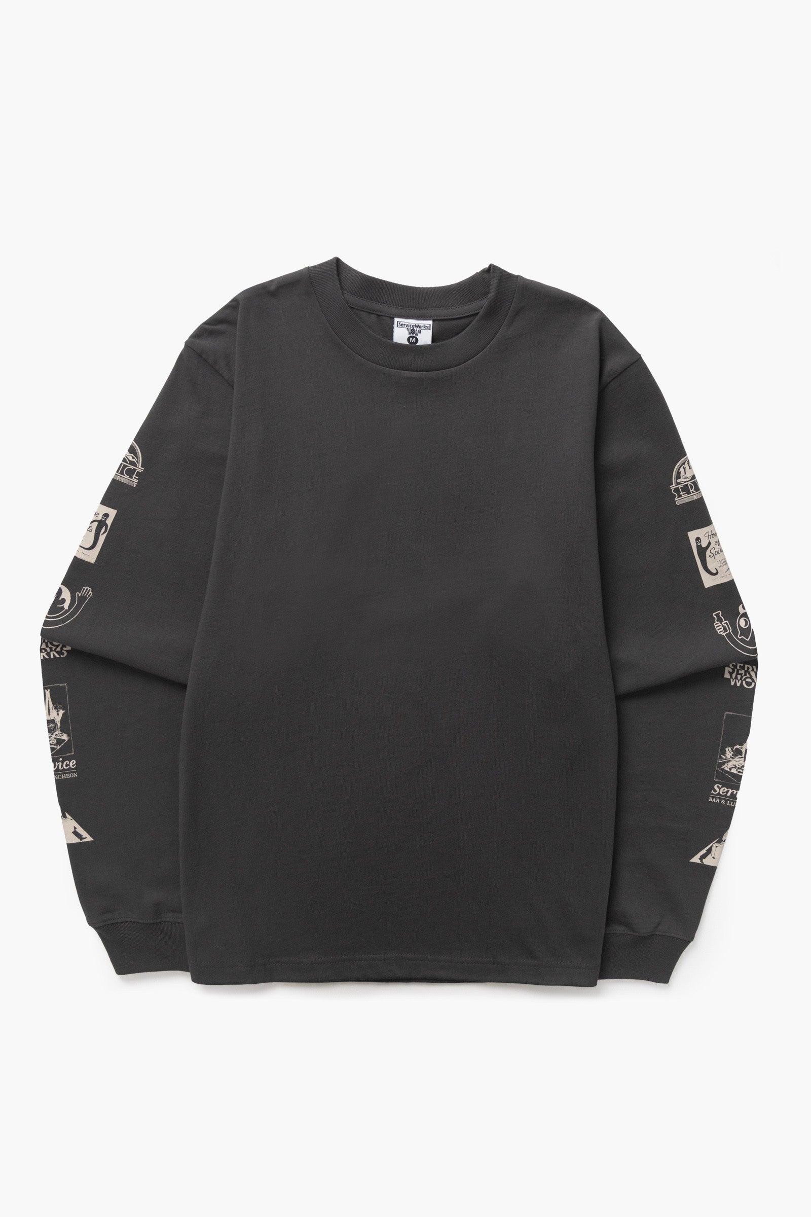Service Works Bootleg Long Sleeve Tee - Charcoal
