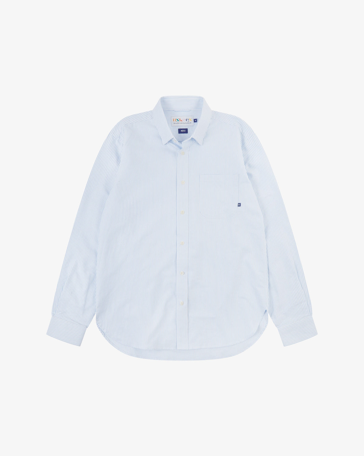 Uskees Advanced Oxford Shirt - Baby Blue Pinstripe