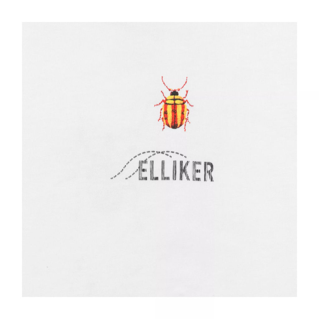 Elliker Rill Bug Print Short Sleeve Tee - White