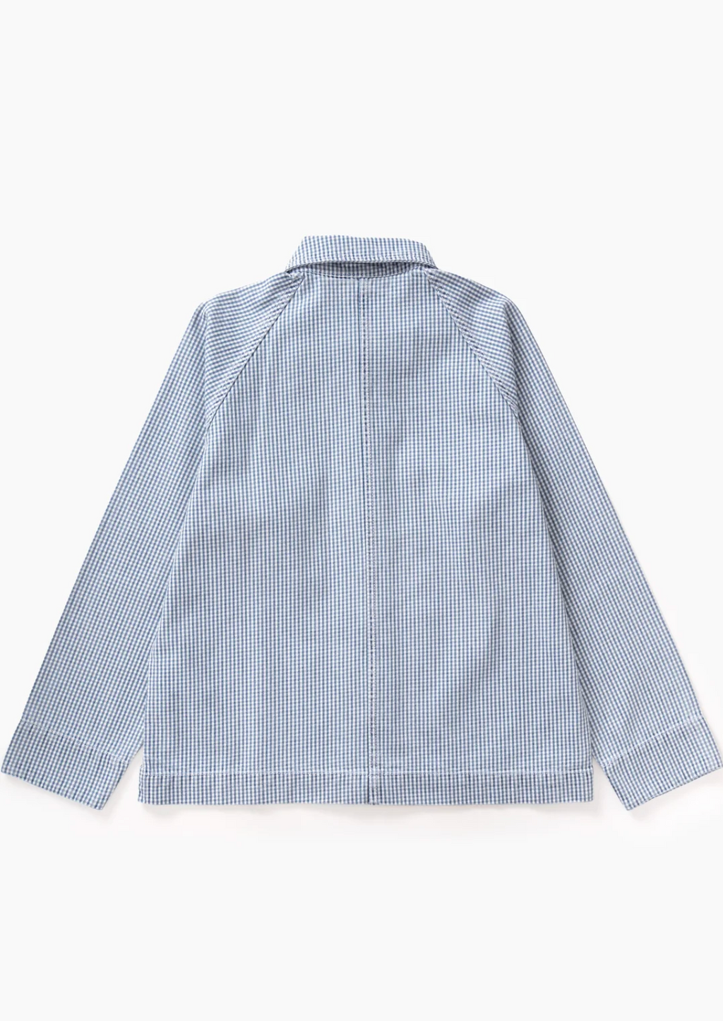 Service Works House Gingham FOH Overshirt - Blue